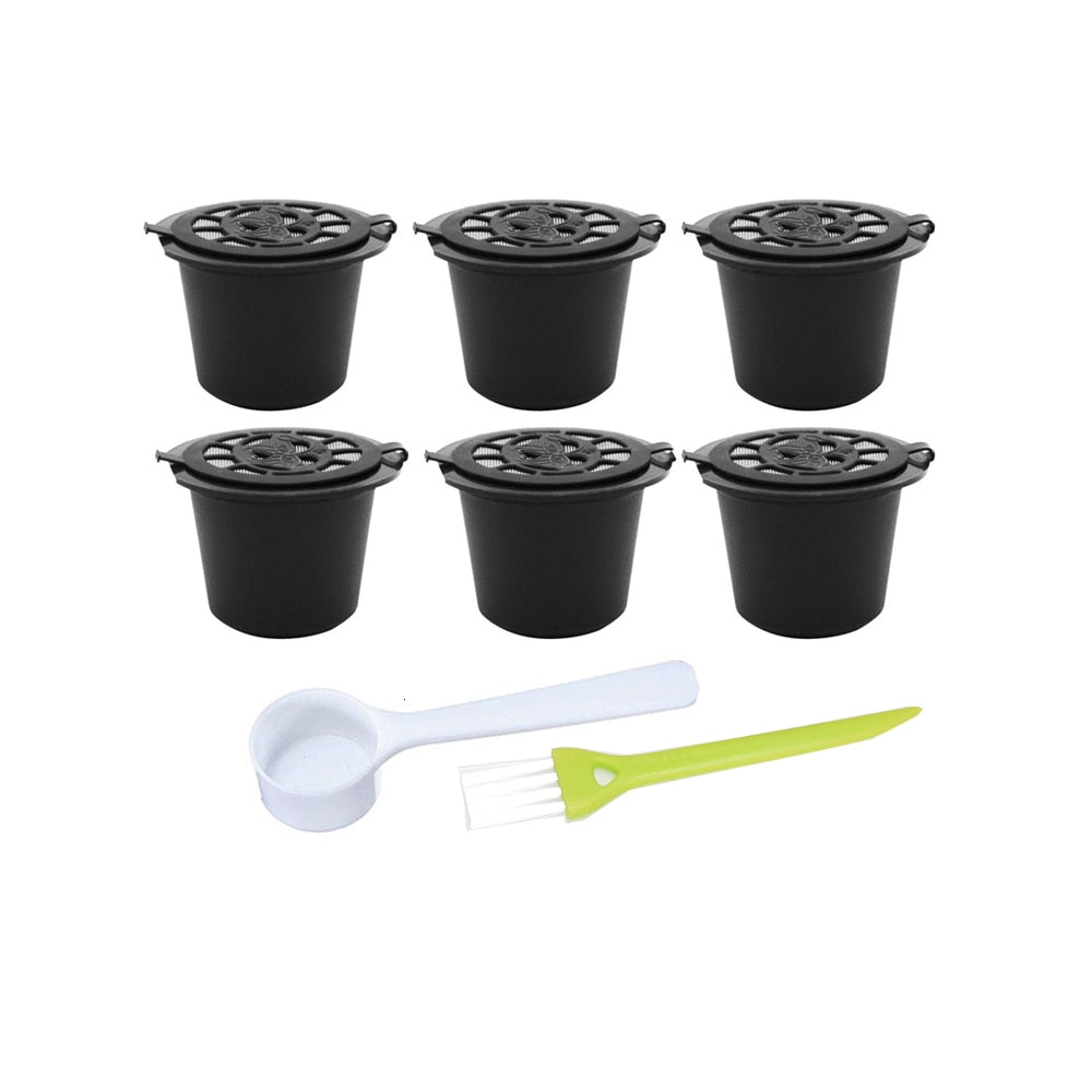 6PCS Reusable Nespresso Coffee Capsules