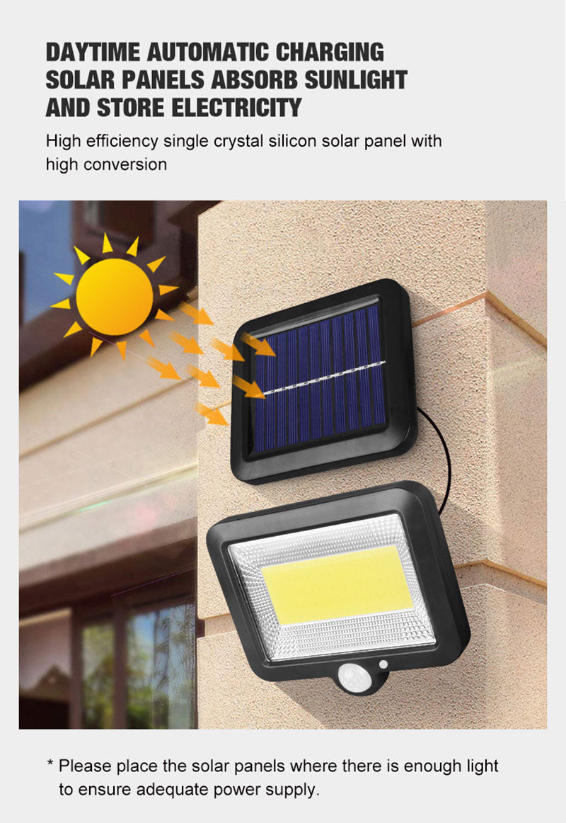 Solar powered LED Light + Motion Detector