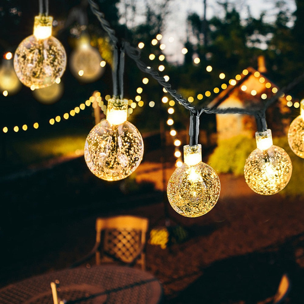 Solar Powered Fairy Lights Bulb String