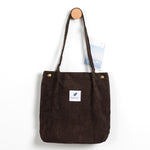 Load image into Gallery viewer, Casual Foldable Corduroy Shopping Bag
